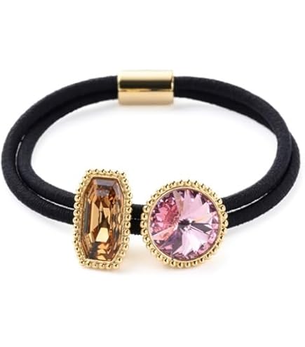 Amazon | コンプレックスビズ クリスタルメッシュ ポニー ブラック